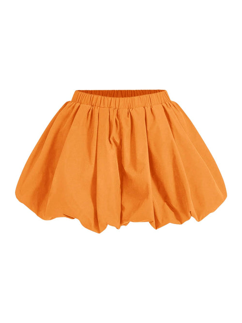 BEAUDRM Womens Elastic High Waist Shorts Summer Fashion Wide Leg Bloomers Shorts Coral Orange Large